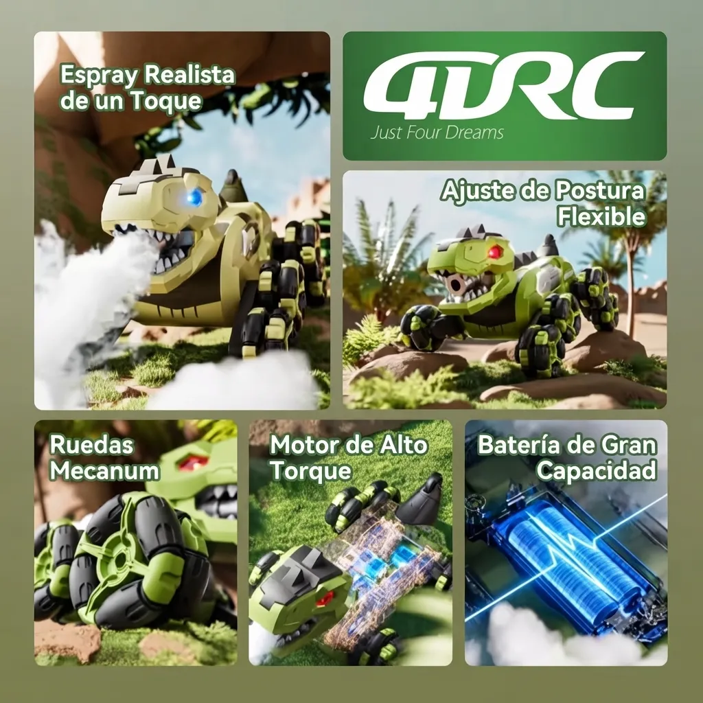 Stunt Car  Dinosaurio Rex a Control Remoto